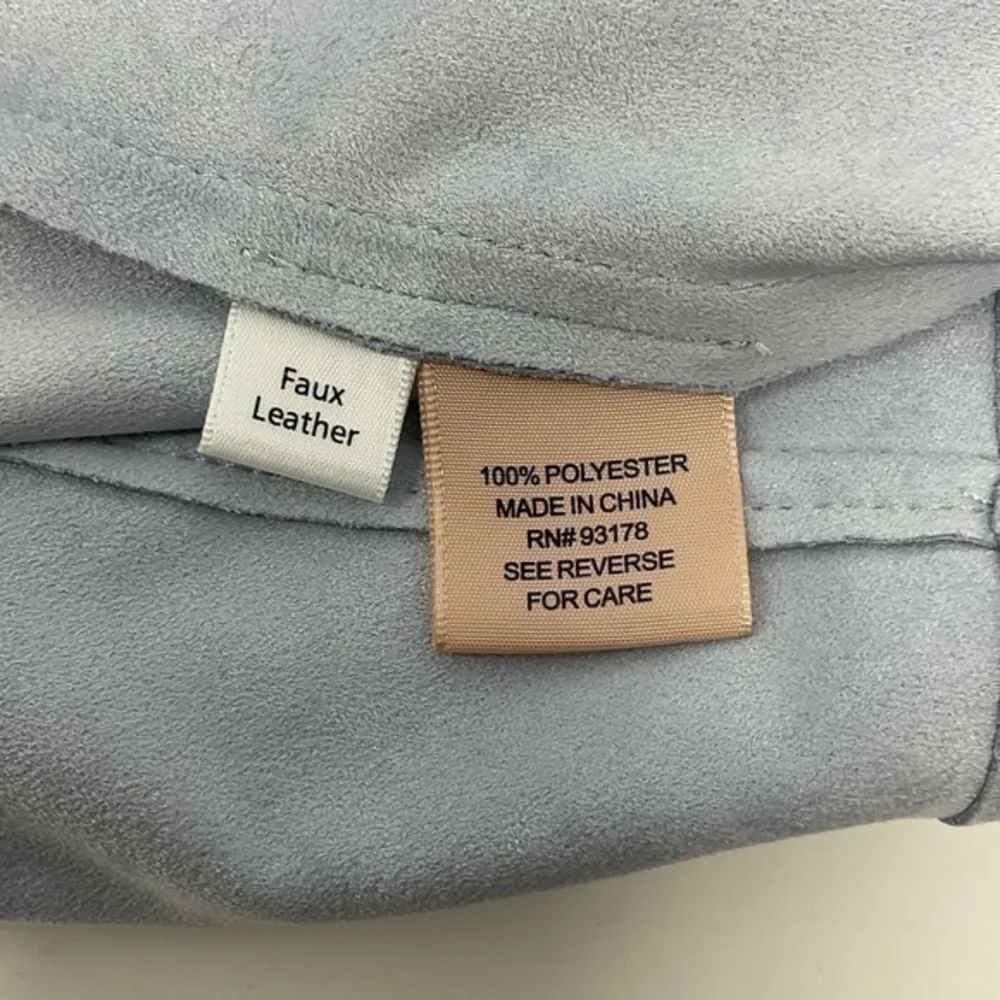 Philosophy Asymmetrical Faux Leather Light Blue Size‎ Small K12